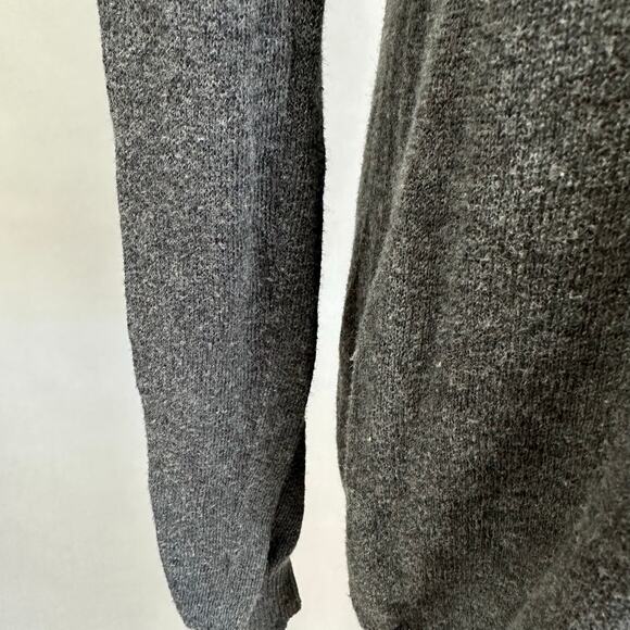 Vintage Y2K DressBarn gray longline argyle print cardigan sweater size large - Picture 10 of 15